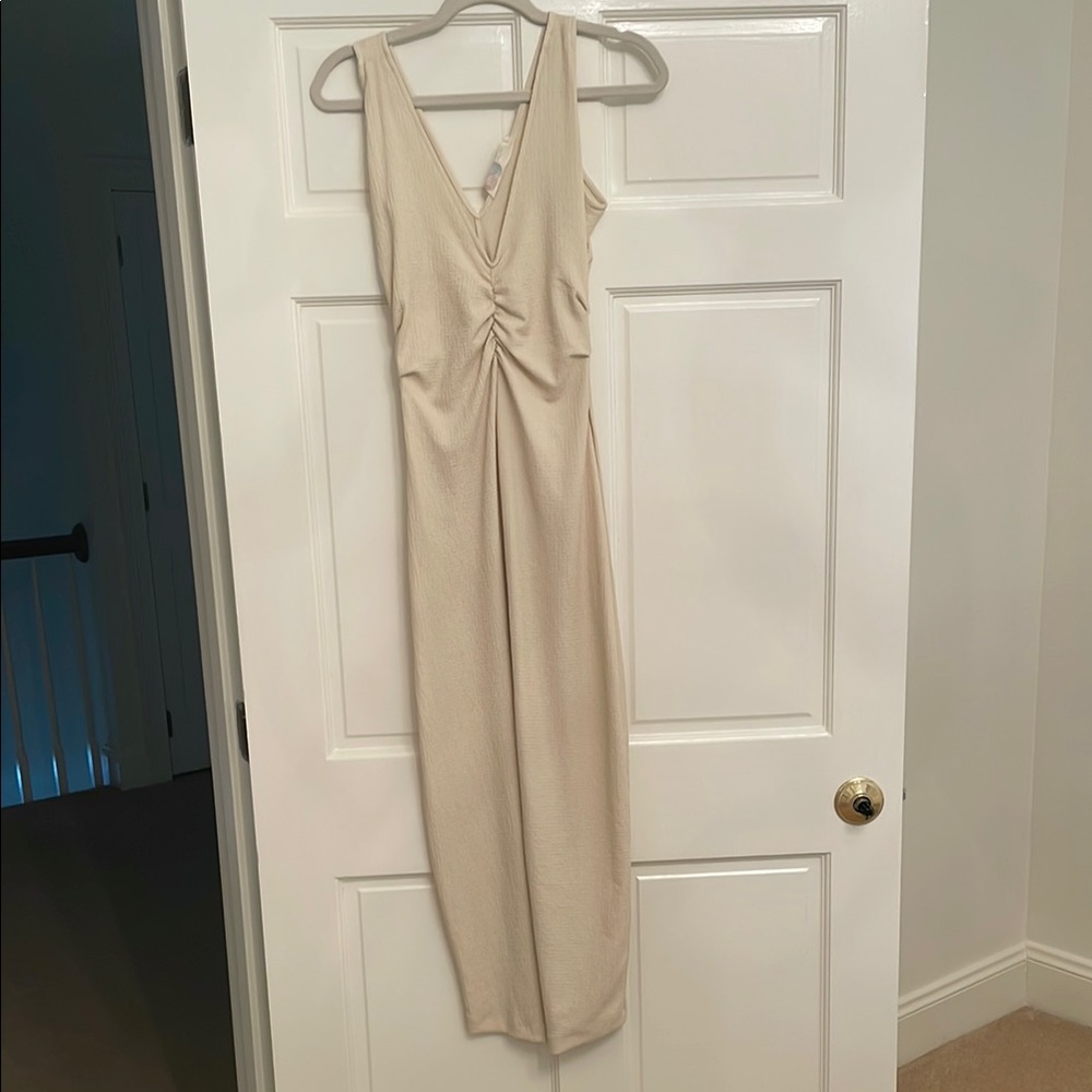 Free People Cream Midi Dress